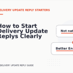 How to Start Delivery Update Replys Clearly