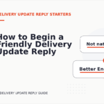 How to Begin a Friendly Delivery Update Reply