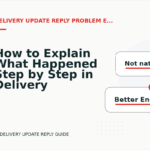How to Explain What Happened Step by Step in Delivery Update Reply English