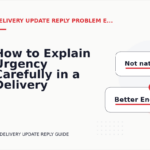 How to Explain Urgency Carefully in a Delivery Update Reply