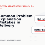Common Problem Explanation Mistakes in Delivery Update Reply English