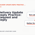 Delivery Update Reply Practice: Request and Reply Examples
