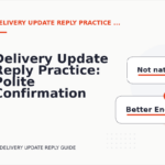 Delivery Update Reply Practice: Polite Confirmation Examples