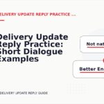 Delivery Update Reply Practice: Short Dialogue Examples