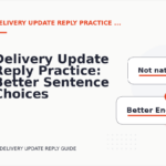 Delivery Update Reply Practice: Better Sentence Choices