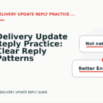 Delivery Update Reply Practice: Clear Reply Patterns