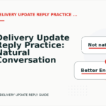 Delivery Update Reply Practice: Natural Conversation Lines