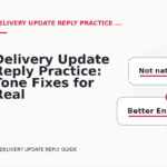 Delivery Update Reply Practice: Tone Fixes for Real Situations
