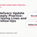 Delivery Update Reply Practice: Closing Lines and Follow-Ups